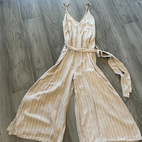 Turquoise Couture - Tan Summer Jump Suit - Picture 3 of 7